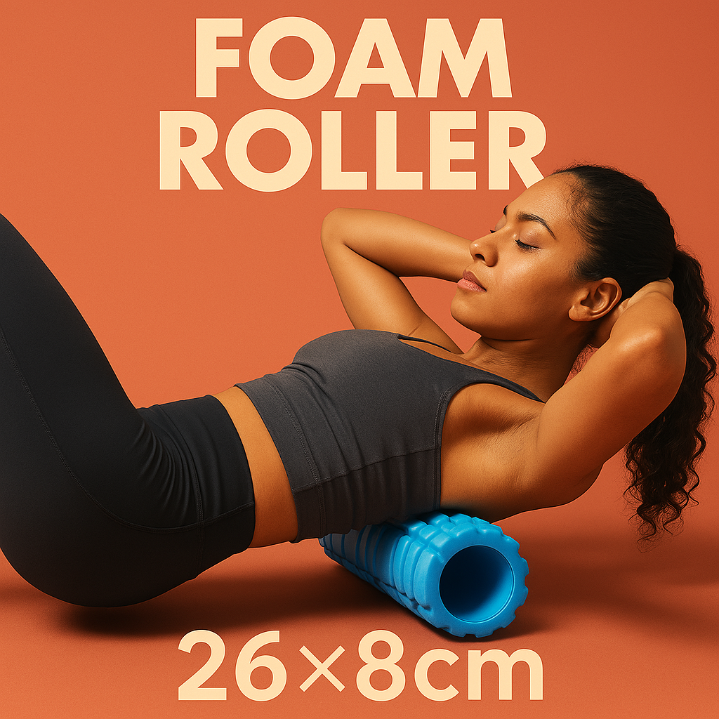 1Pc Foam Massage Roller, Hollow Yoga Column Fitness Equipment for Muscle Massage, Physiotherapy and Sports Rehabilitation, Rolle