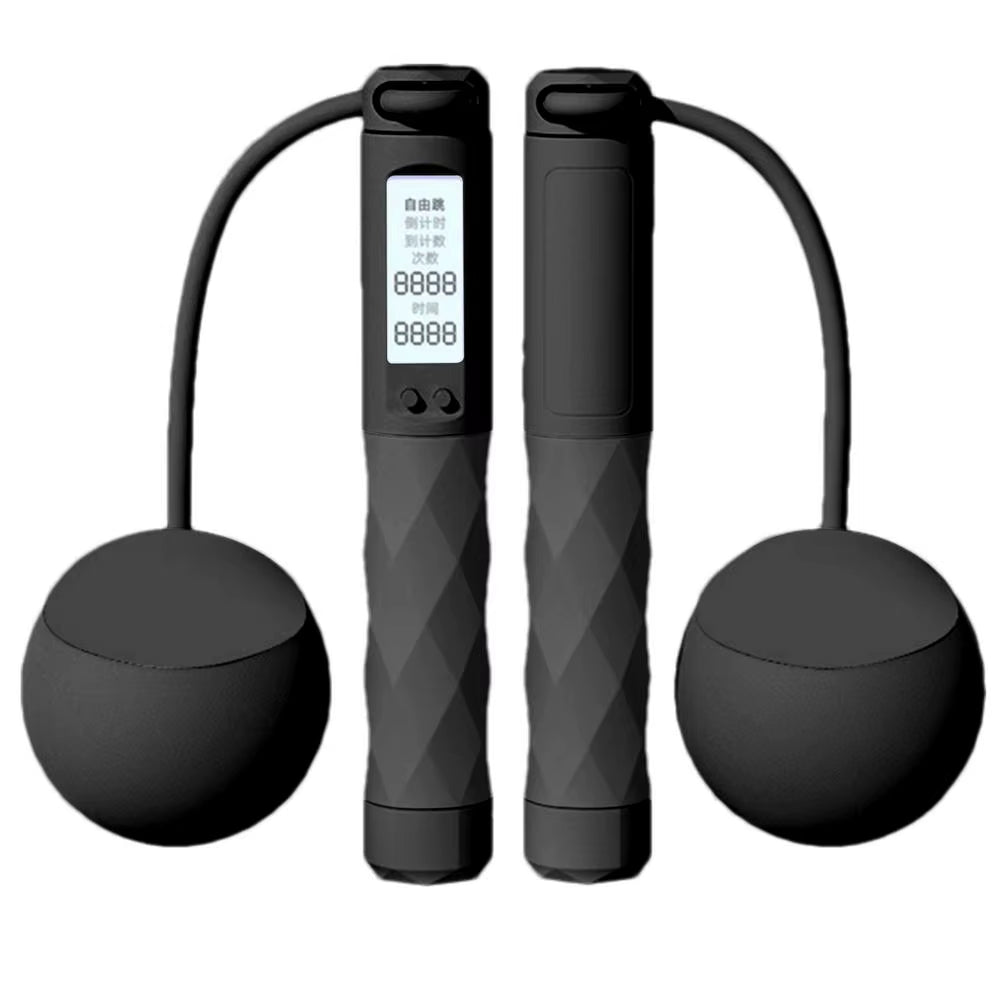 Ropeless Jump Rope Anti-Slip Cordless Skipping Rope Counting Smart Weight System Indoor Fitness Equipment Adjustable Digital
