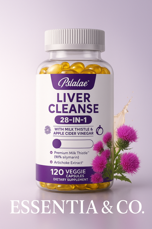 Liver Detox & Cleanse - with Milk Thistle,Dandelion - Improves Liver Function Supports Fat Metabolism Antioxidant - 120 Capsules